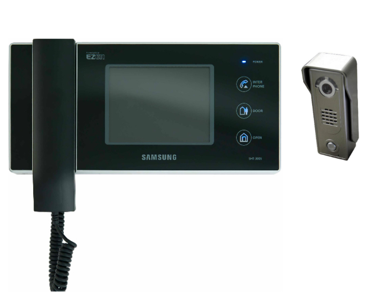 Видеодомофон Samsung SHT-3005 +Видеопанель цветная COMPETITION SAS-5 CCD видеокамера SHARP 420 твл